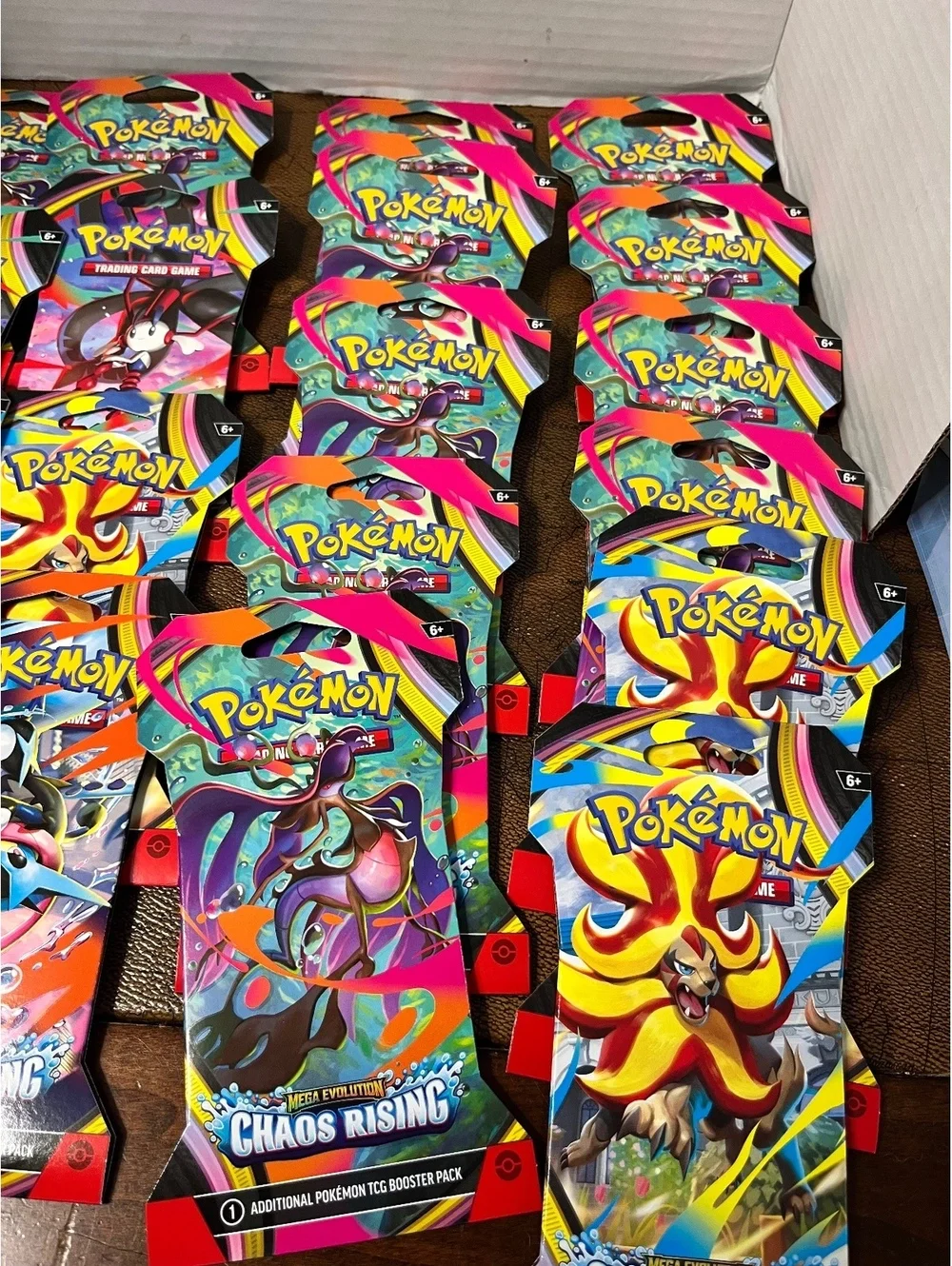 LOT of 24: 2026 Pokémon TCG: Mega Evolution Chaos Rising Booster Packs